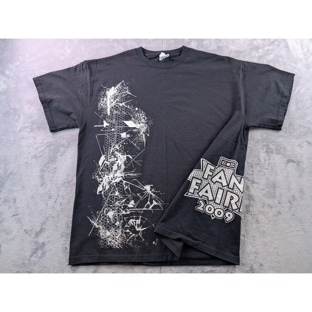 Sony Online Entertainment SOE Fan Faire 2009 T-Shirt Mens Large Black Delta Pro